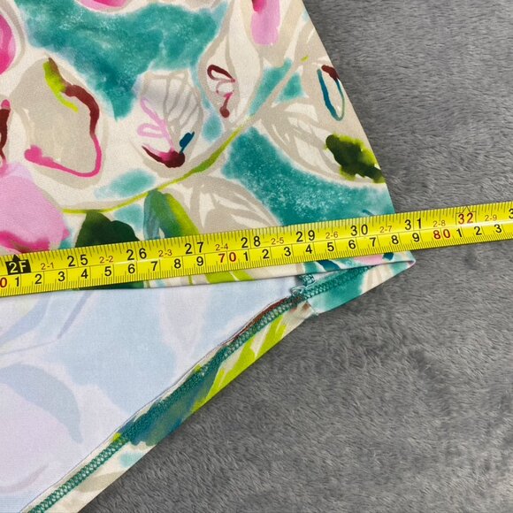 Torrid Dress 1 Midi Studio Knit Wrap Floral Faux Sleeveless Stretch Tank Boho - Picture 4 of 16